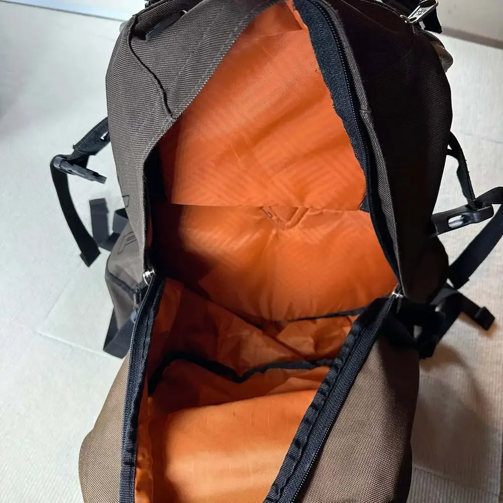 Fox Racing Brown Tan Motocross Backpack Orange Lining w/Mini bag Y2K